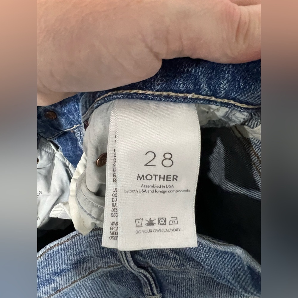 Women’s Mother the insider crop step fray jeans 28 distressed - Picture 14 of 16